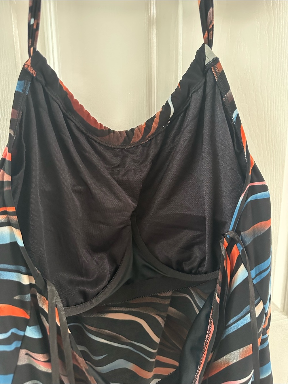 Magicsuit Tigress Nicole Tankini Top - Size 16 NWOT Coral Black Blue - Picture 7 of 10
